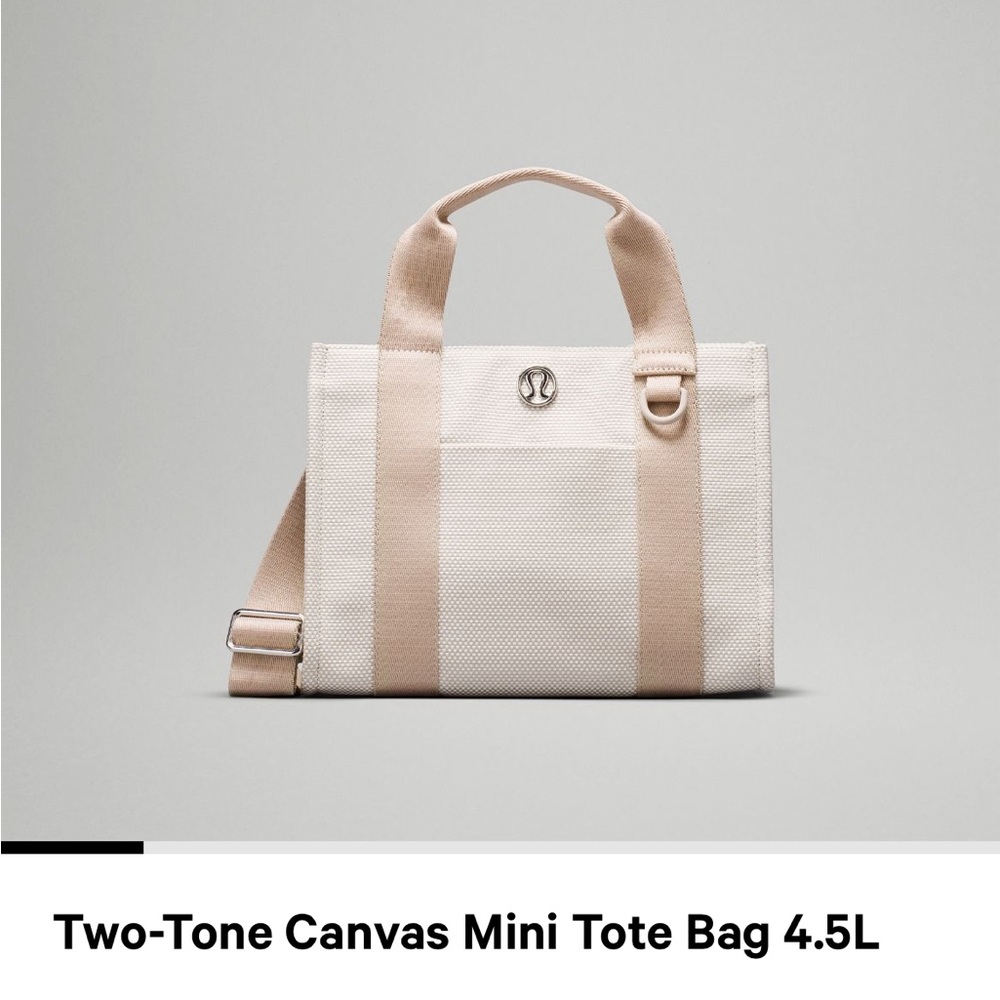 Lululemon canvas tote mini 4.5 L